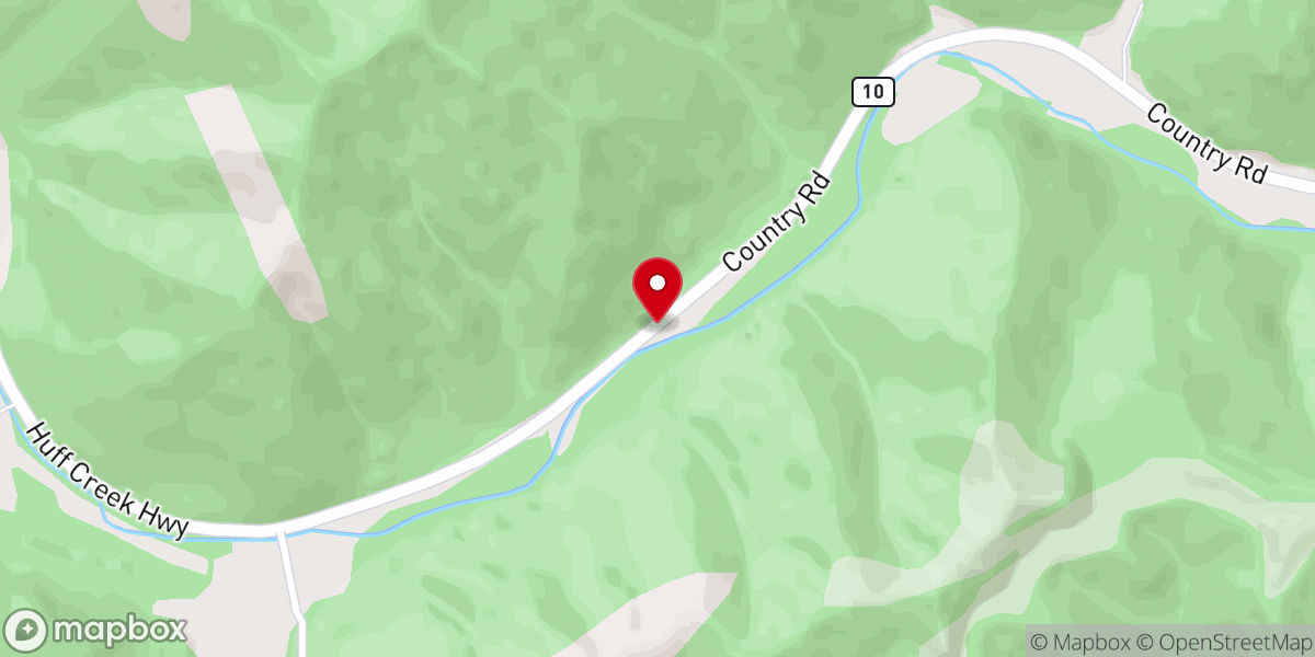 Map showing location of Cyclone Missionary Baptist Church