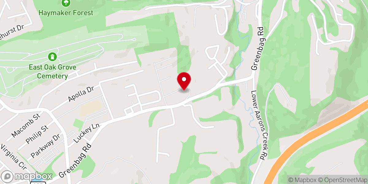 Map showing location of Faith Baptist Church