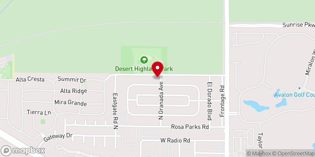 Map showing location of Ajalon Baptist Church