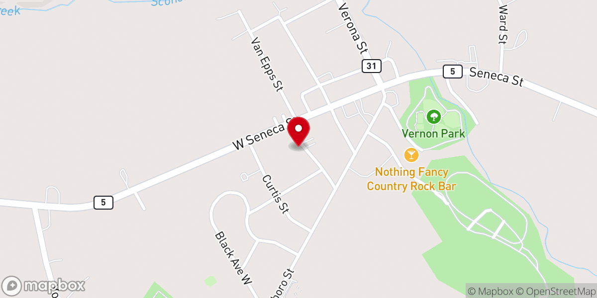 Map showing location of Mount Vernon Presbyterian Church