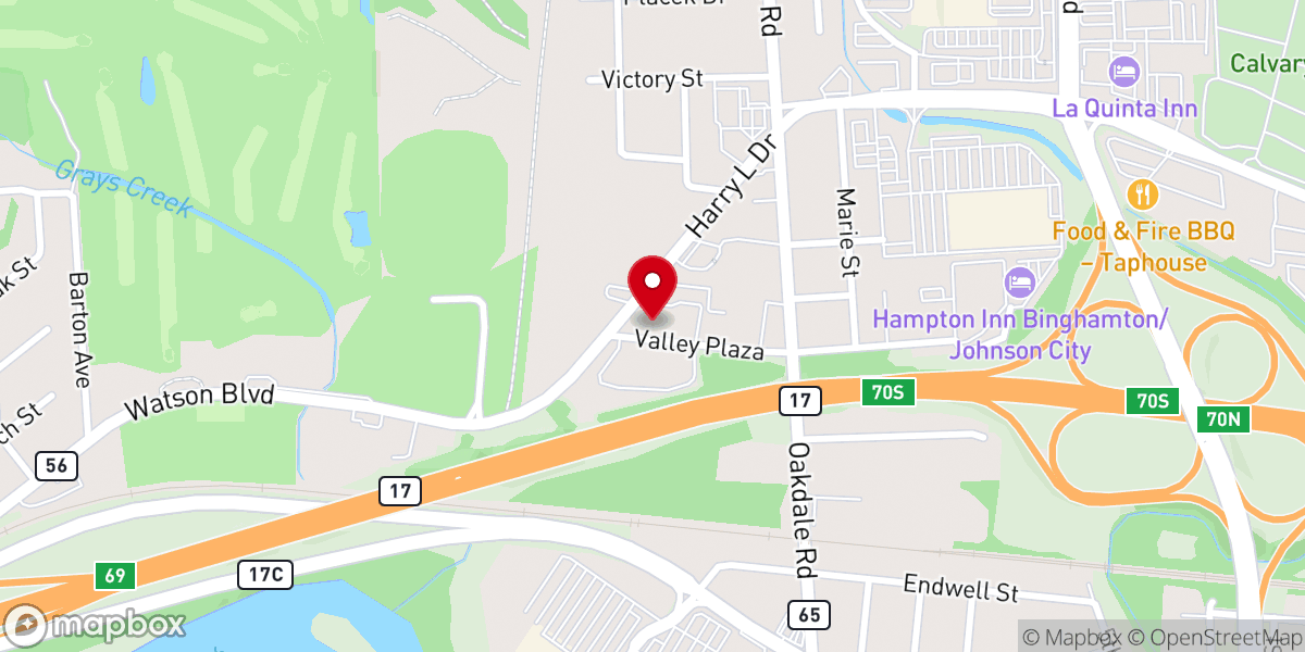 Map showing location of Calvary Community Church