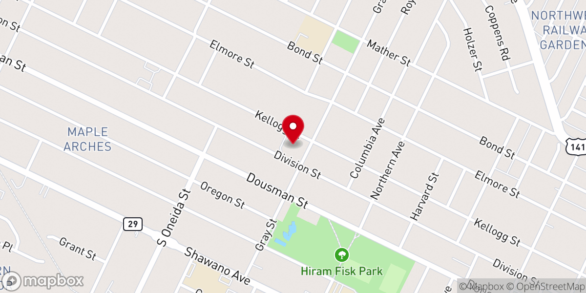 Map showing location of Quad Catholic Church Parish