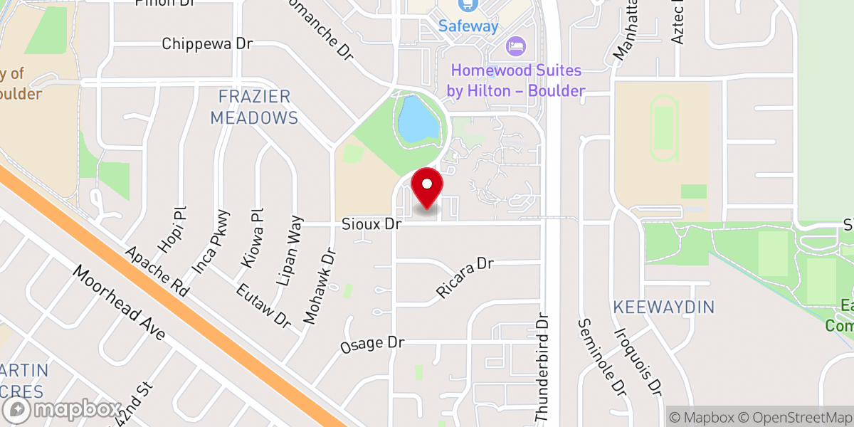 Map showing location of Mountain View United Methodist