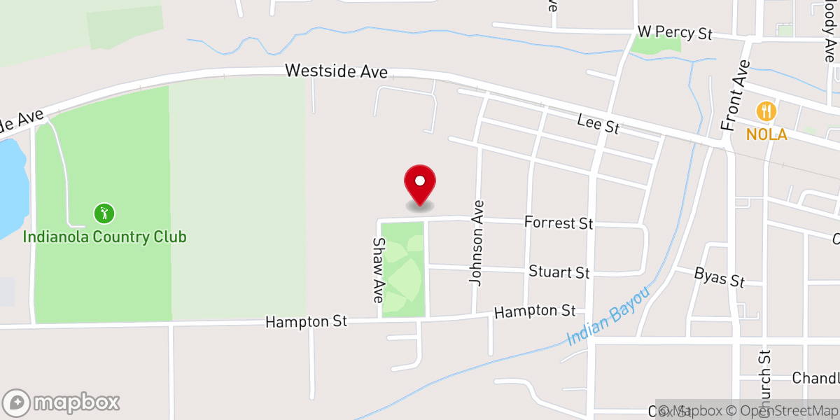 Map showing location of New Hope COGIC
