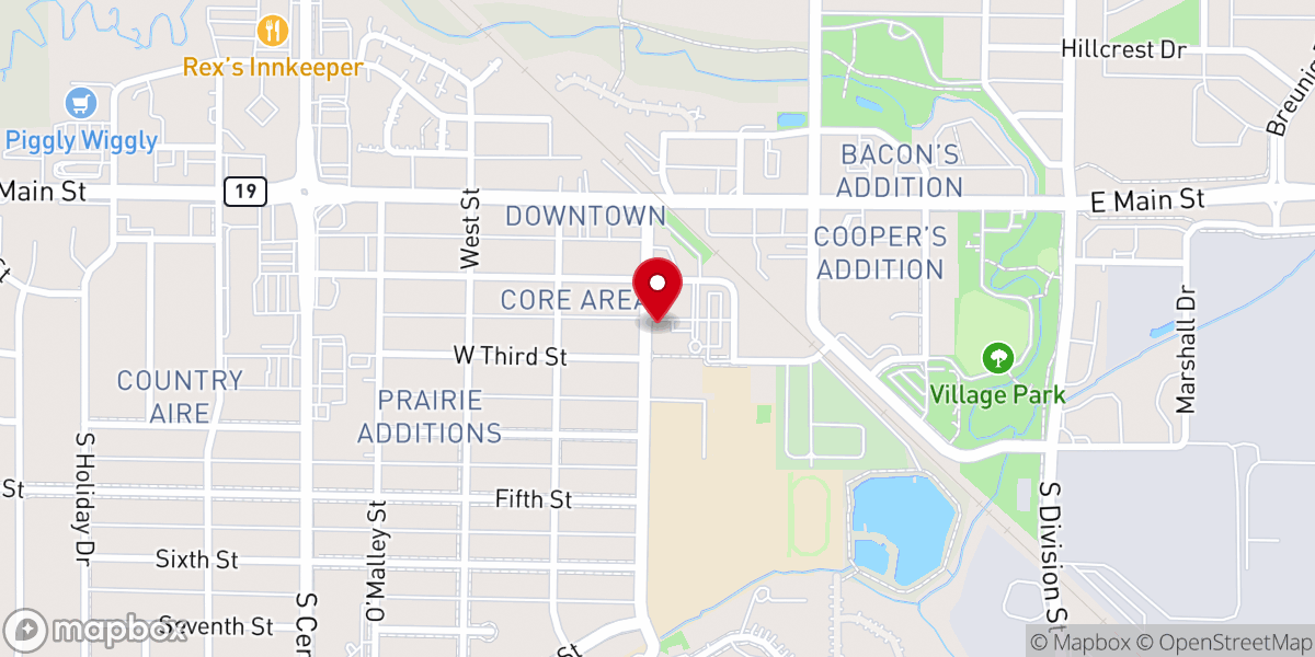 Map showing location of St. Maximilian Kolbe Parish Office