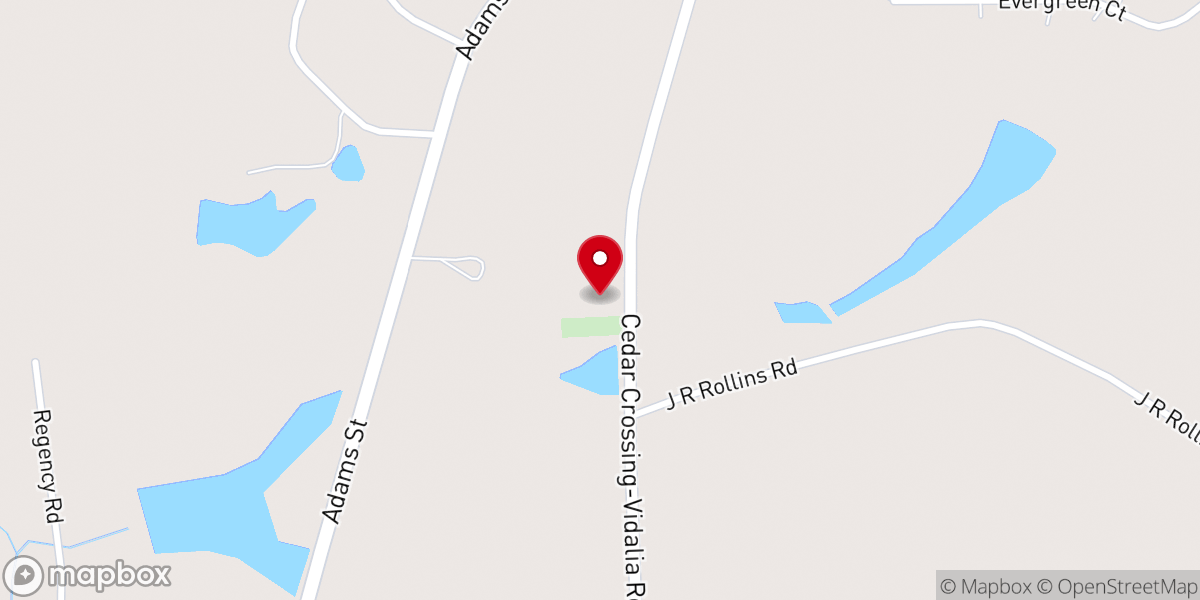 Map showing location of Poplar Spring Baptist Church