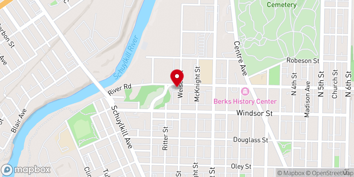 Map showing location of GT Reading