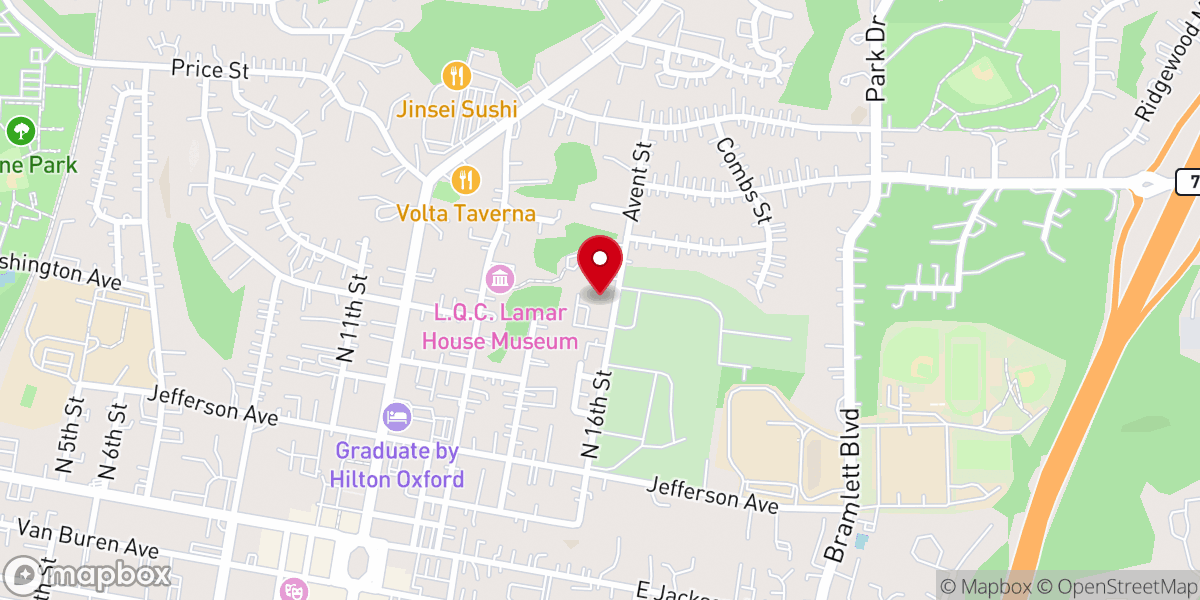 Map showing location of Saint Andrews Church of Oxford