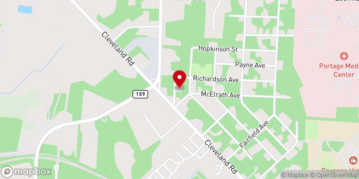 Map showing location of New Mt Calvary Baptist Church