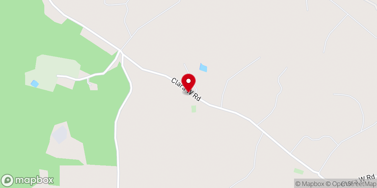 Map showing location of Lowery Church