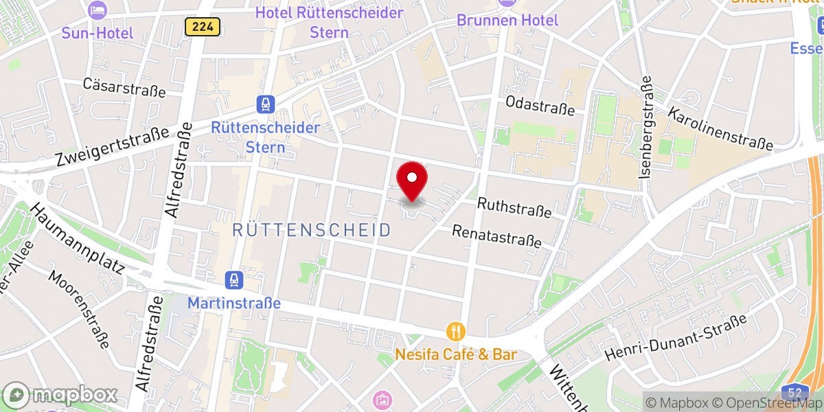 Map showing location of Reformationskirche - Evangelische Kirchengemeinde Essen-Rüttenscheid
