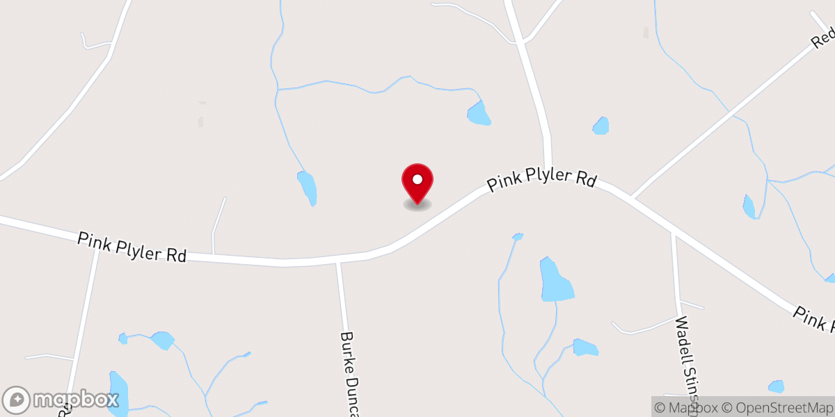 Map showing location of New Hope Church