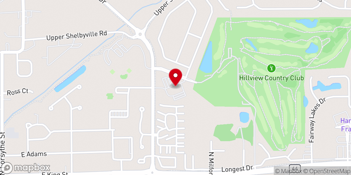 Map showing location of Emmanuel Church Franklin Campus