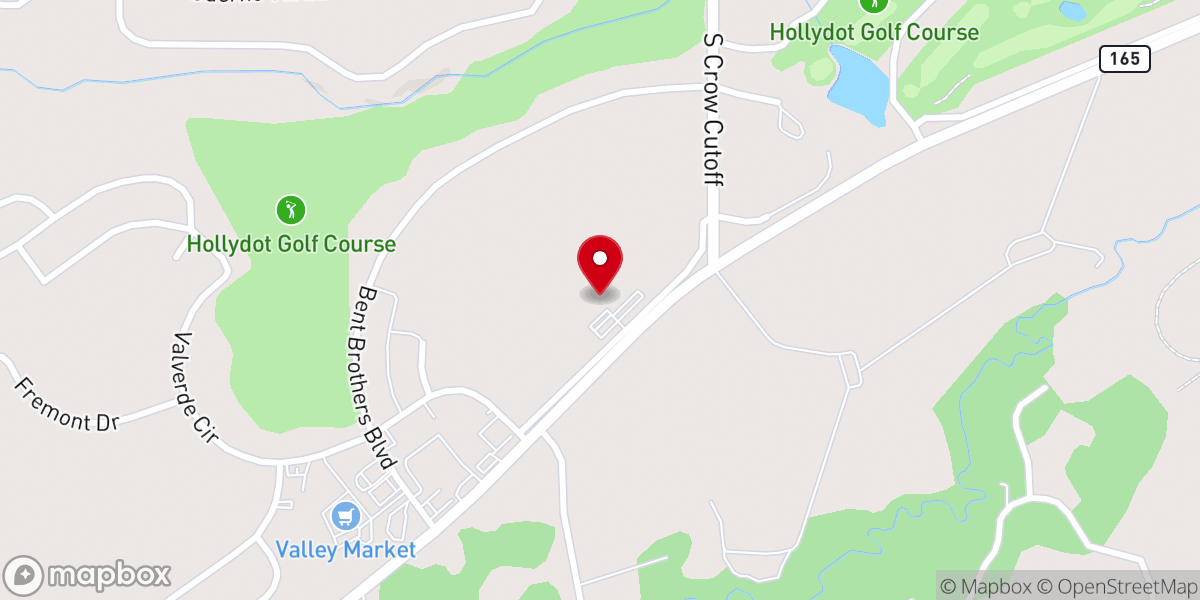 Map showing location of Valley Community Church