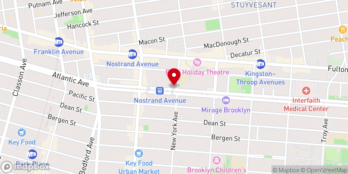 Map showing location of MUNA Center of Brooklyn downtown Inc