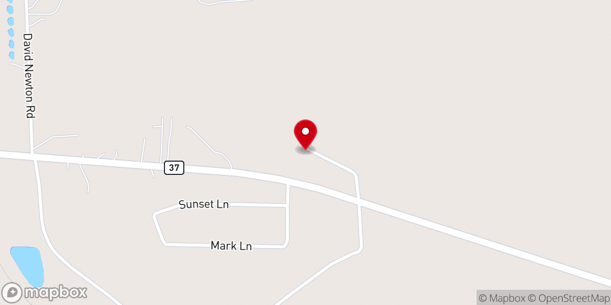 Map showing location of Norman Grove Church