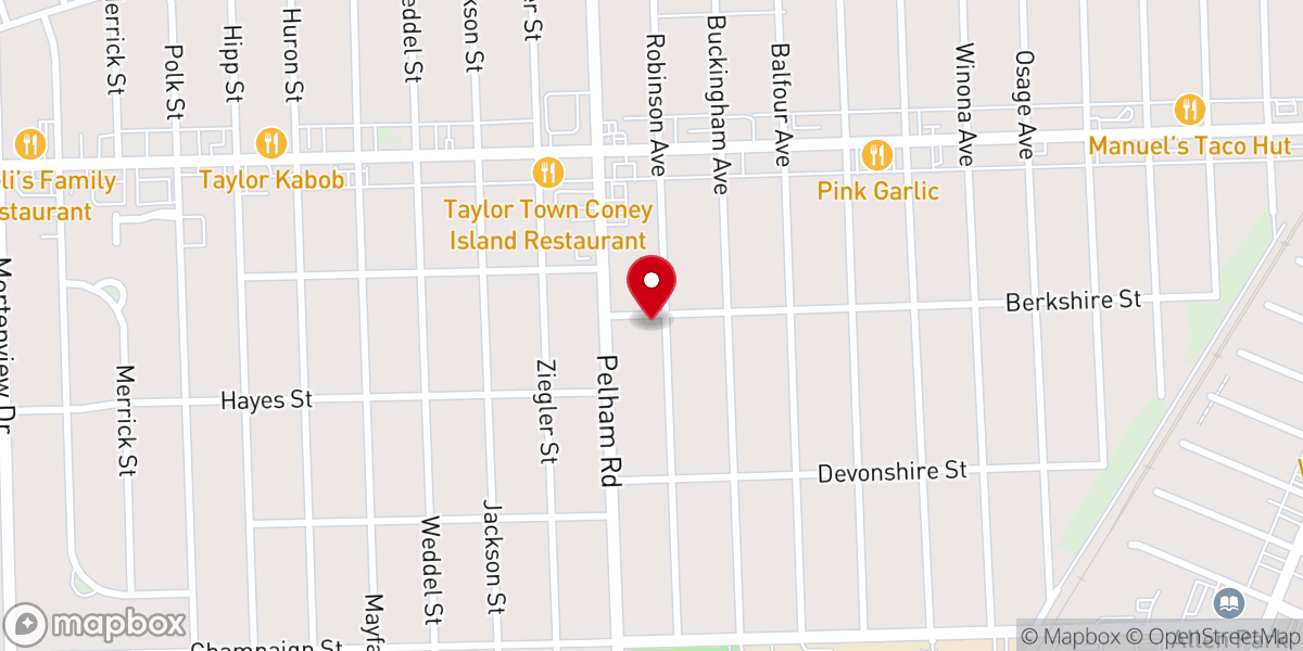 Map showing location of Daniels James E