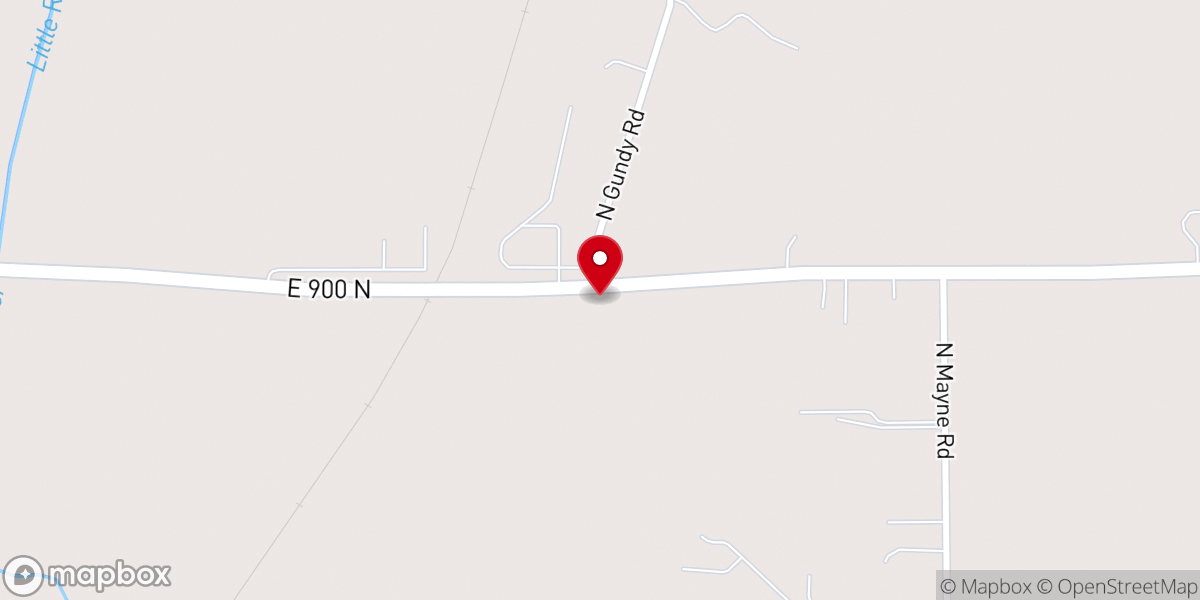 Map showing location of Roanoke Christs United Methodist Church