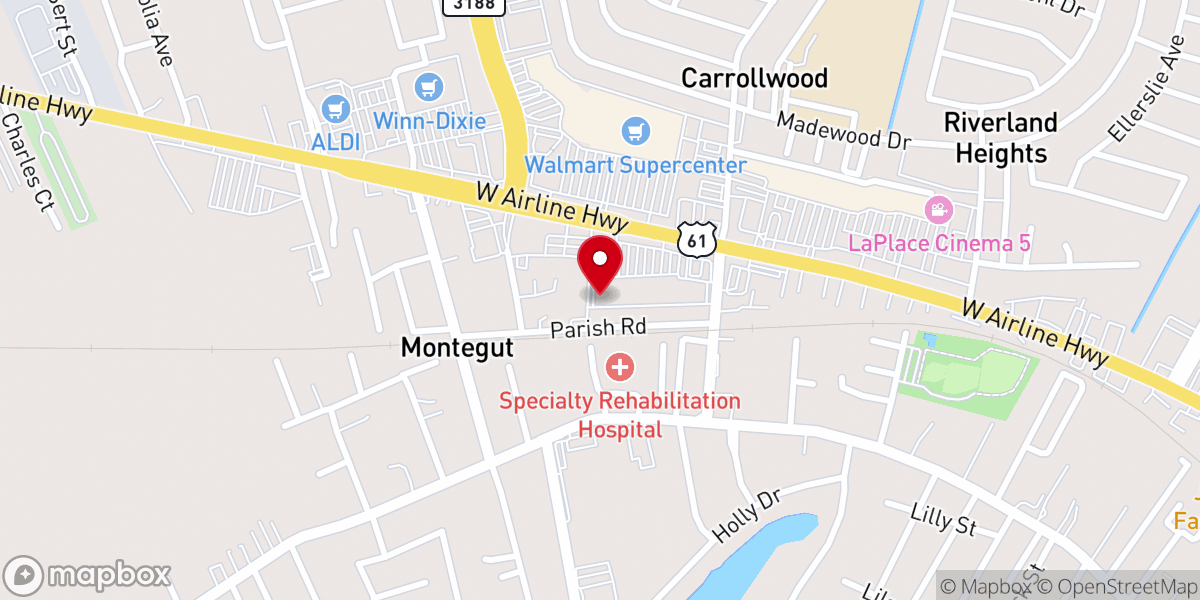 Map showing location of Kingdom Ambassadorial Worship Center