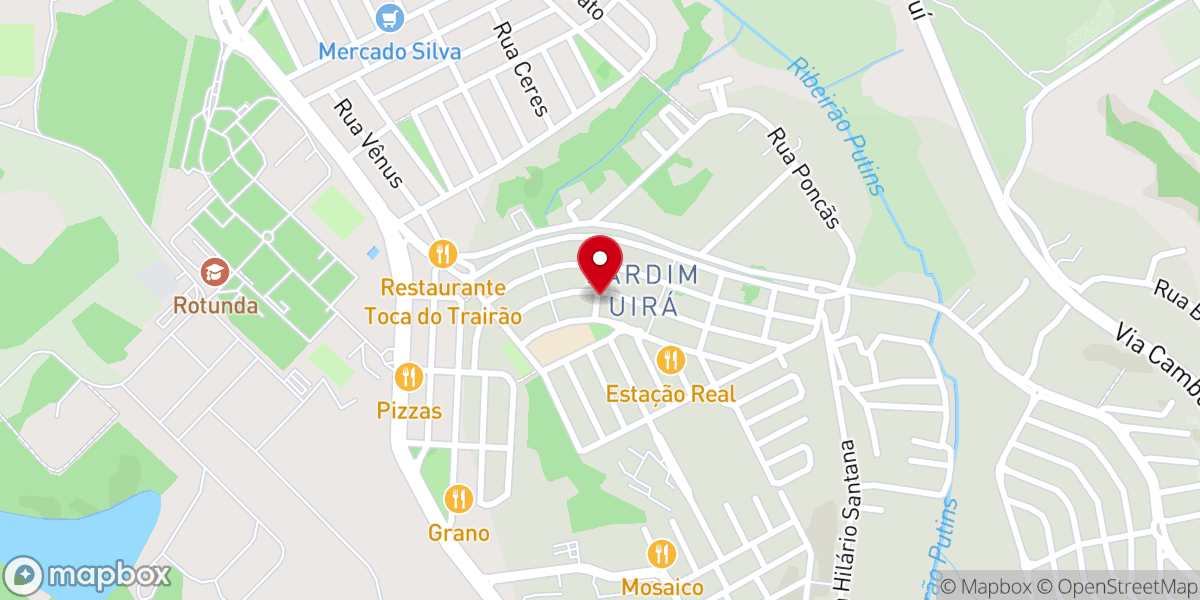 Map showing location of Igreja Batista Independente em São José dos Campos