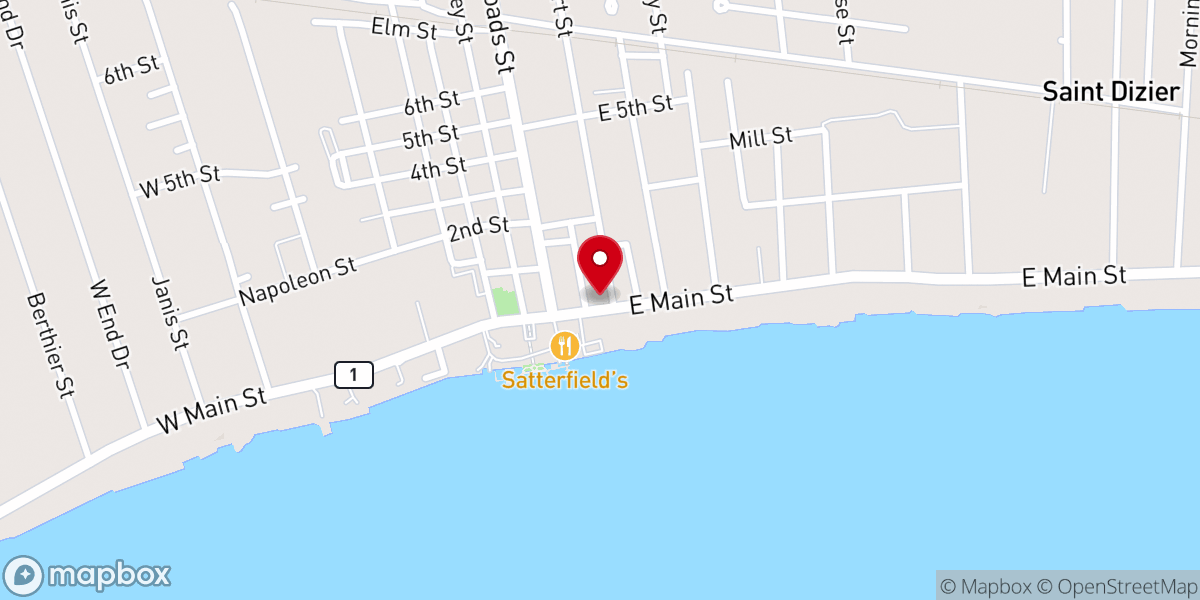 Map showing location of Saint John Orthodox Church