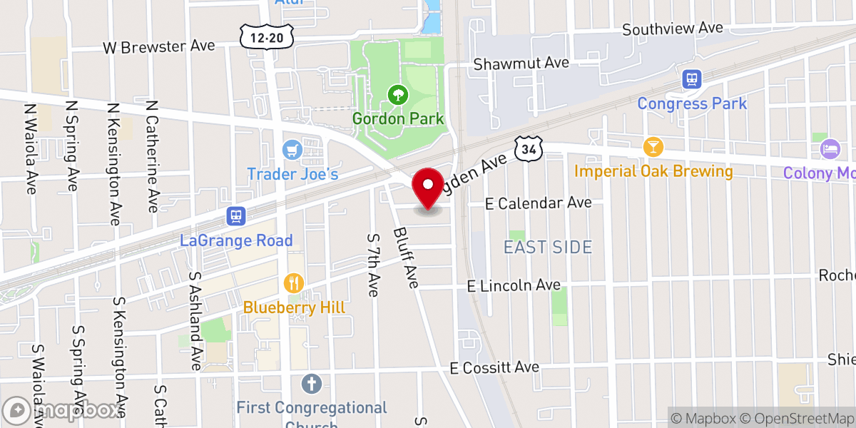 Map showing location of Davis Memorial A.M.E. Church