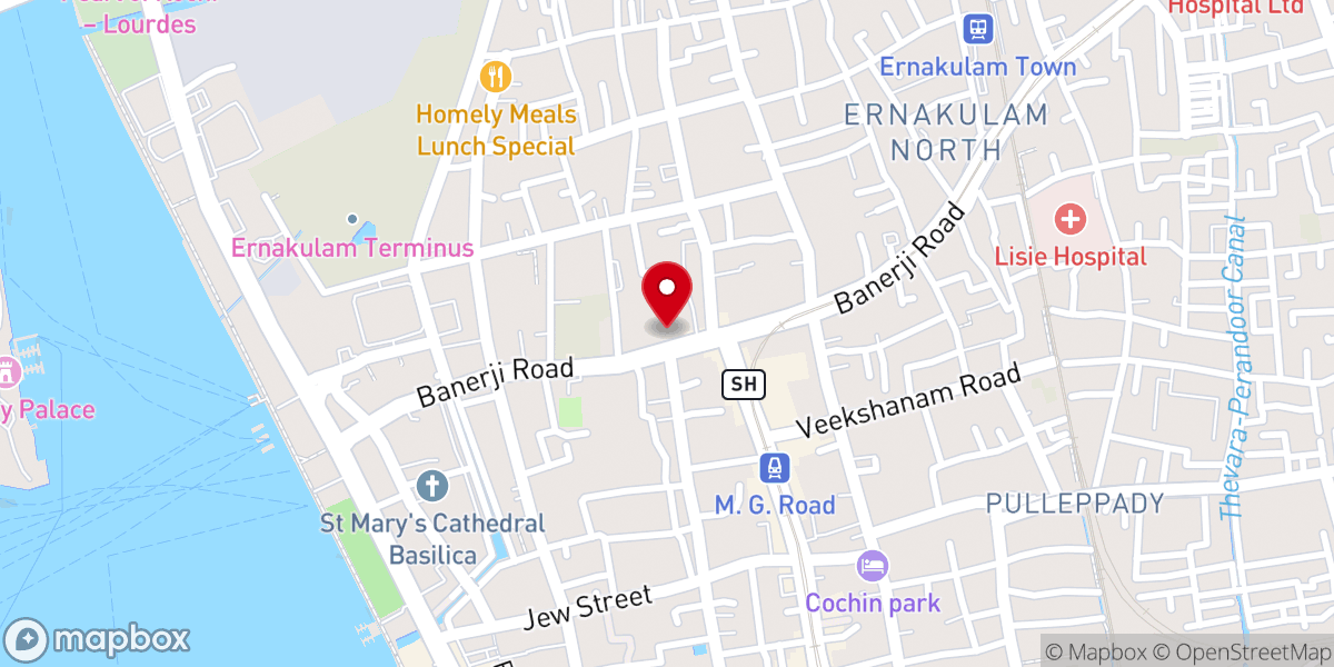 Map showing location of St. Teresa's Monastery Roman Catholic Church