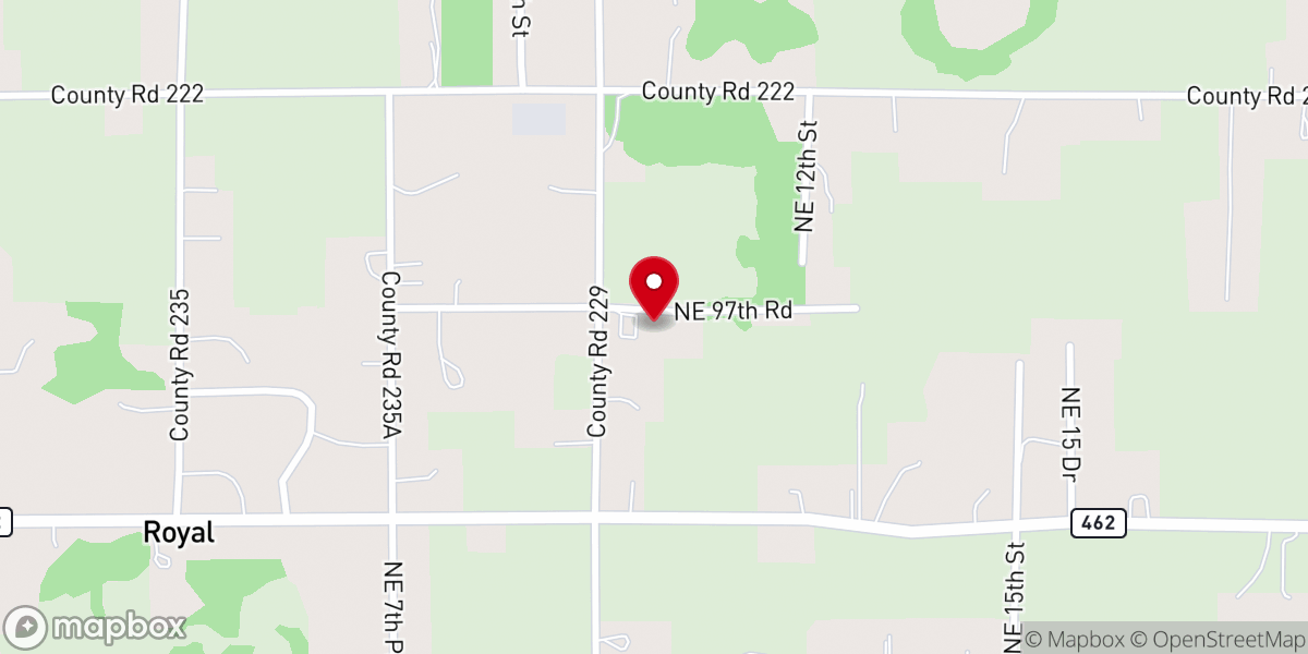 Map showing location of New Life Center Church of God