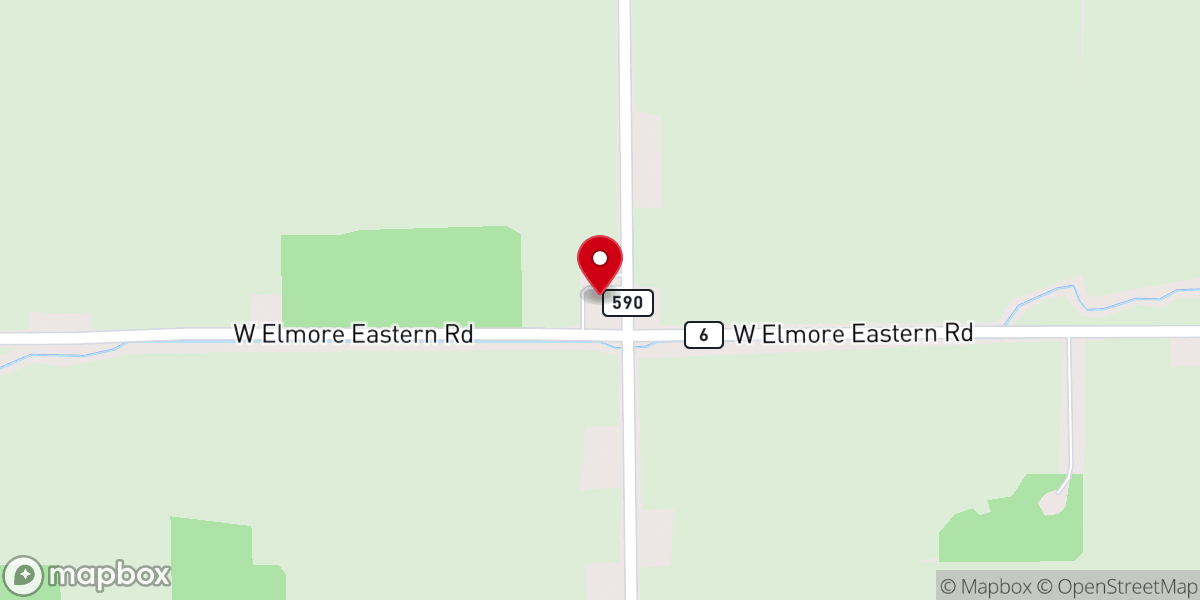 Map showing location of Bethel United Brethren Church
