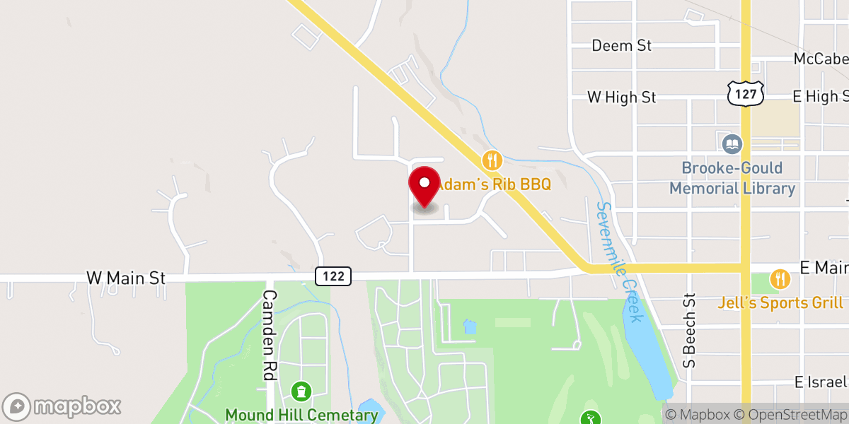 Map showing location of Dillahunt Suzanne