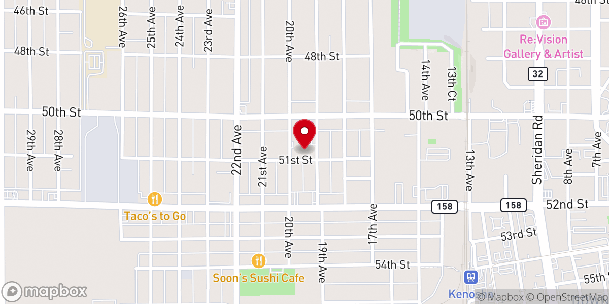 Map showing location of New Life Lutheran Church (East)