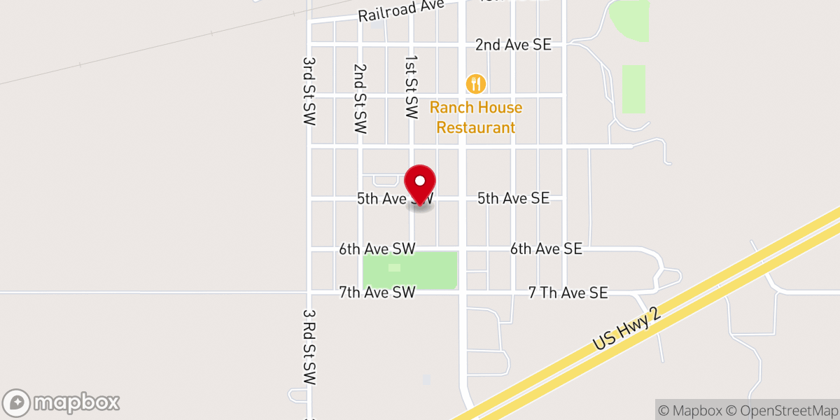 Map showing location of St Cecilia Church