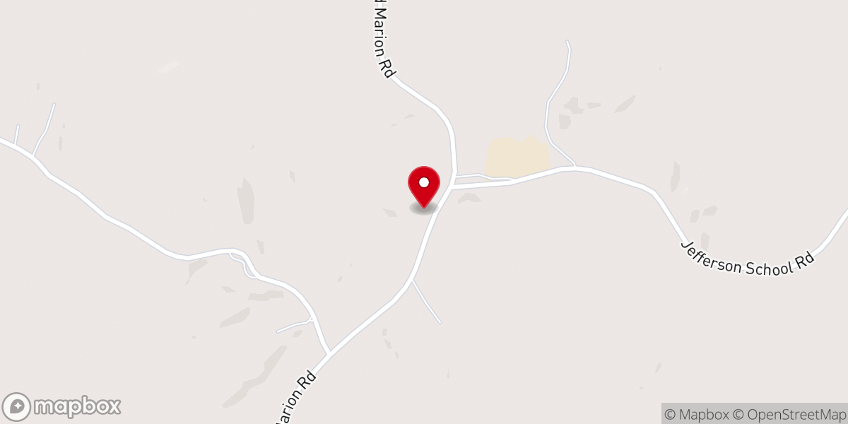 Map showing location of St John Lutheran Church