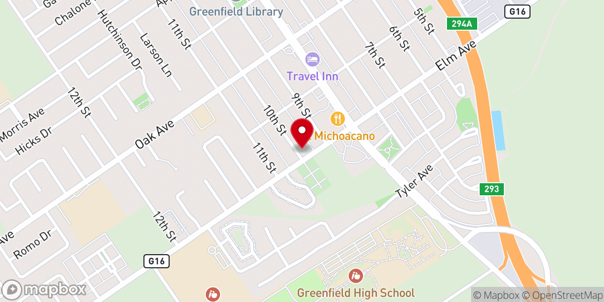 Map showing location of Land Mark Missionary Baptist