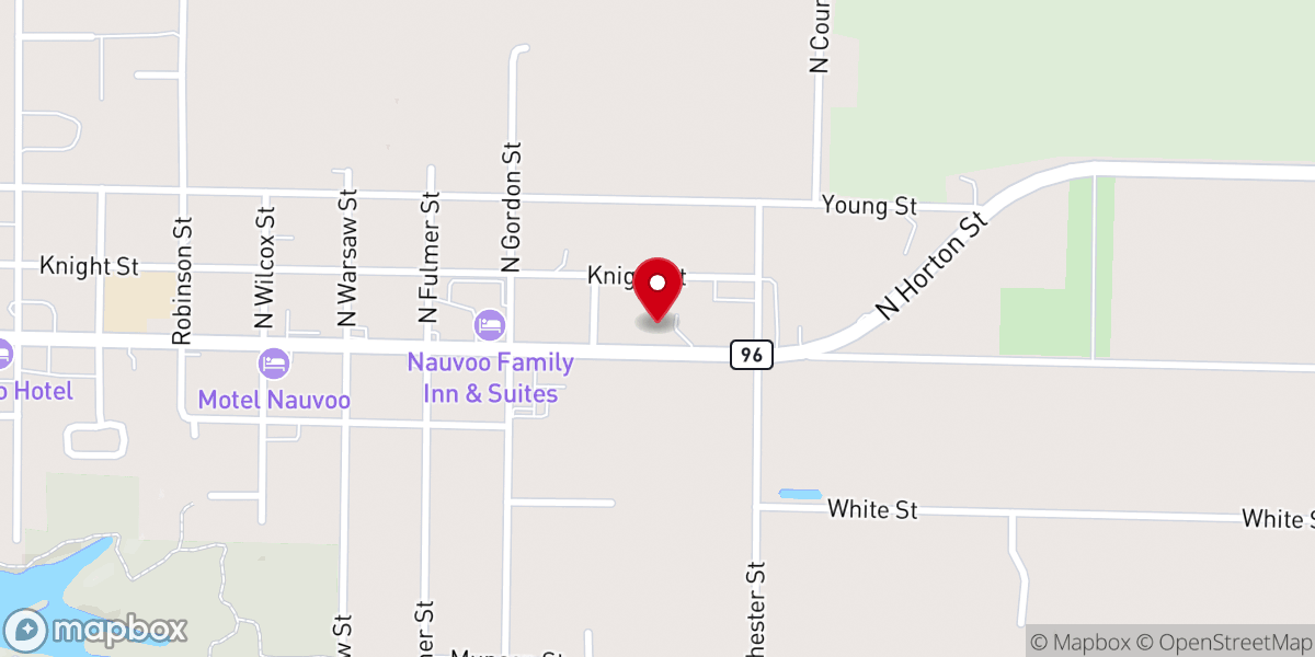 Map showing location of Living Hope Church