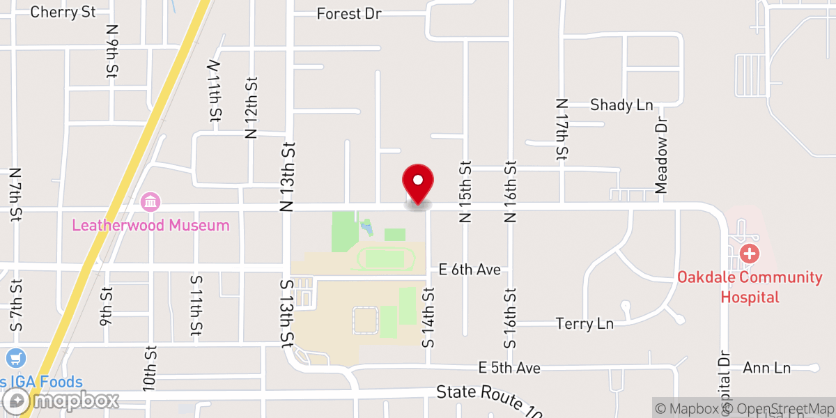 Map showing location of Housing Authority of Oakdale