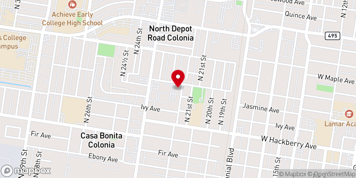 Map showing location of Our Lady of Perpetual Help Catholic Church