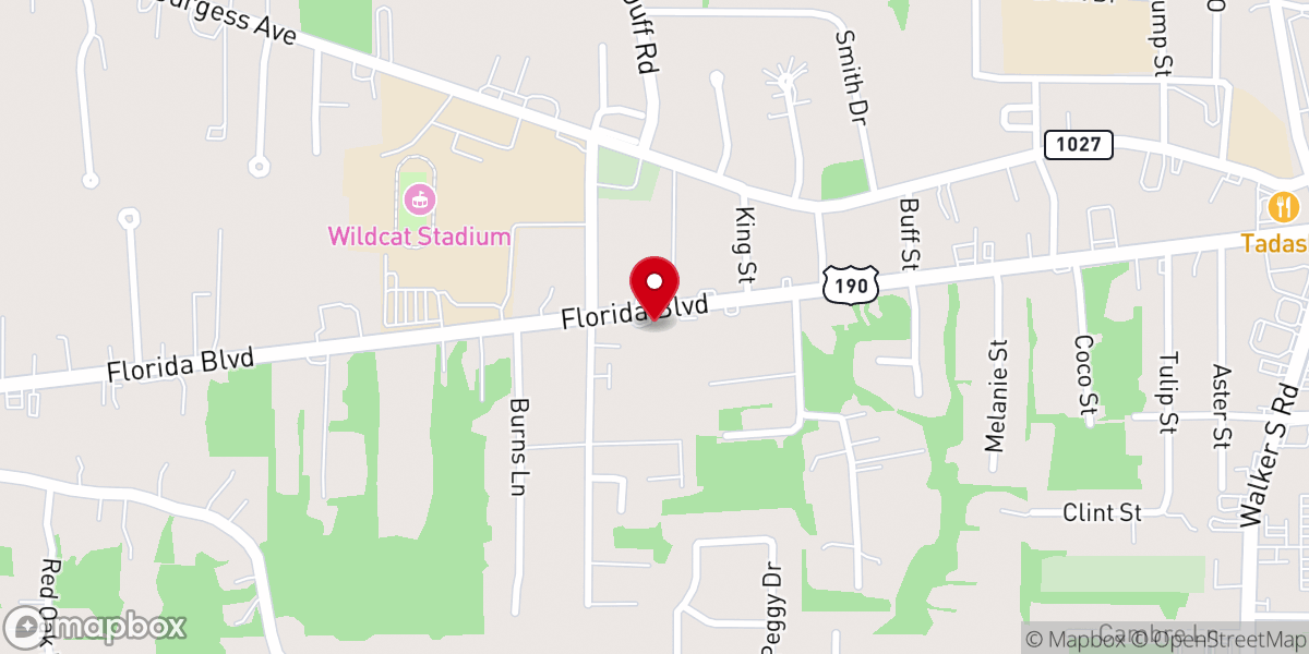 Map showing location of New Beginnings Baptist Church