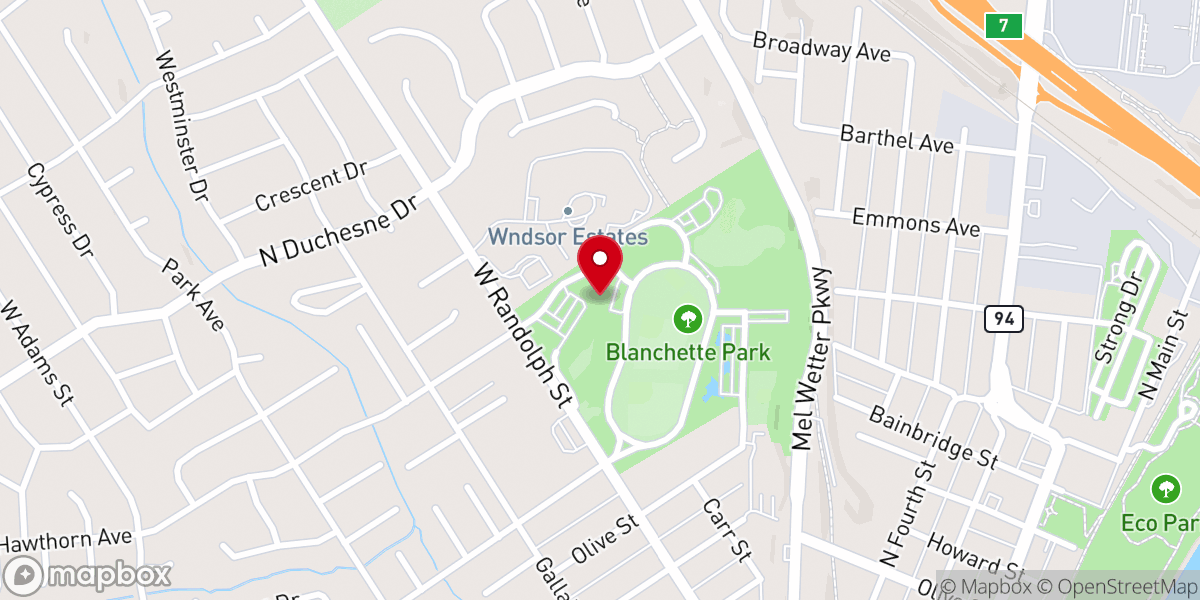 Map showing location of Memorial Hall