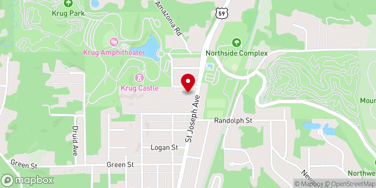 Map showing location of St Peter Lutheran Church-LCMS