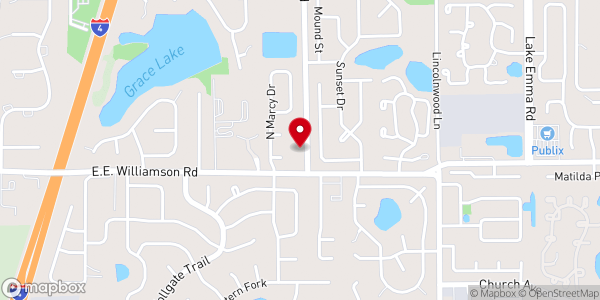Map showing location of LifePoint Christian Church