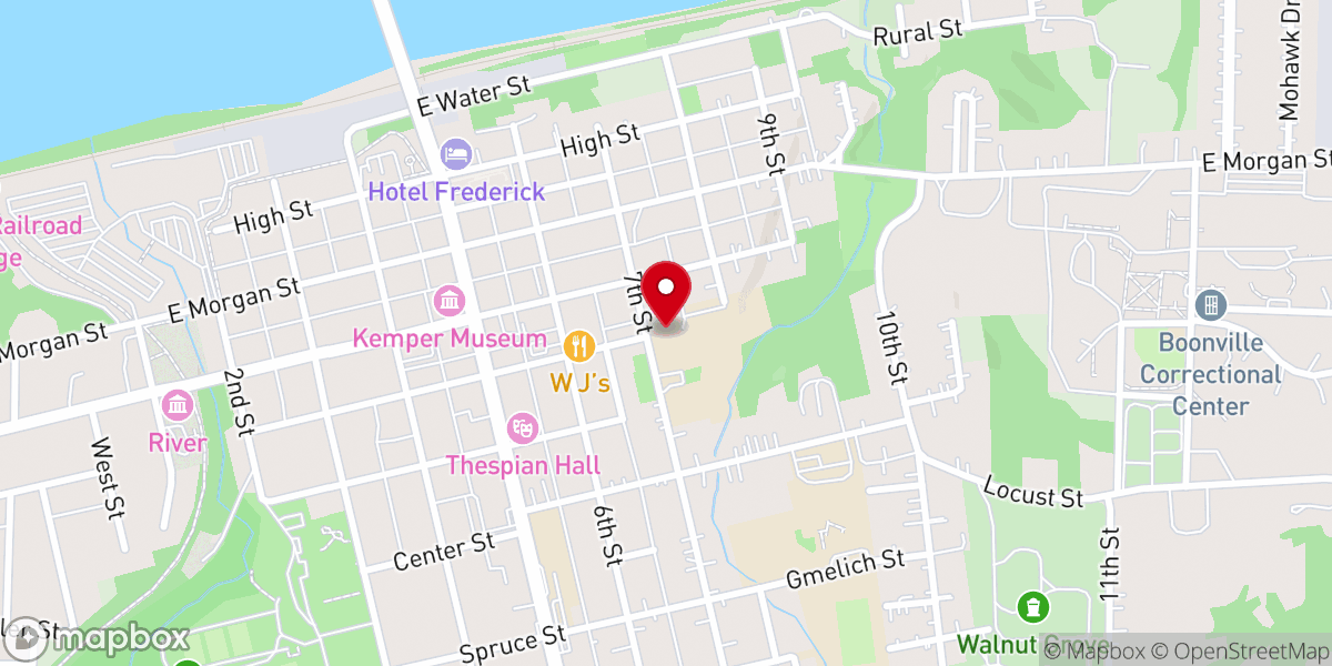 Map showing location of St Peter & Paul School
