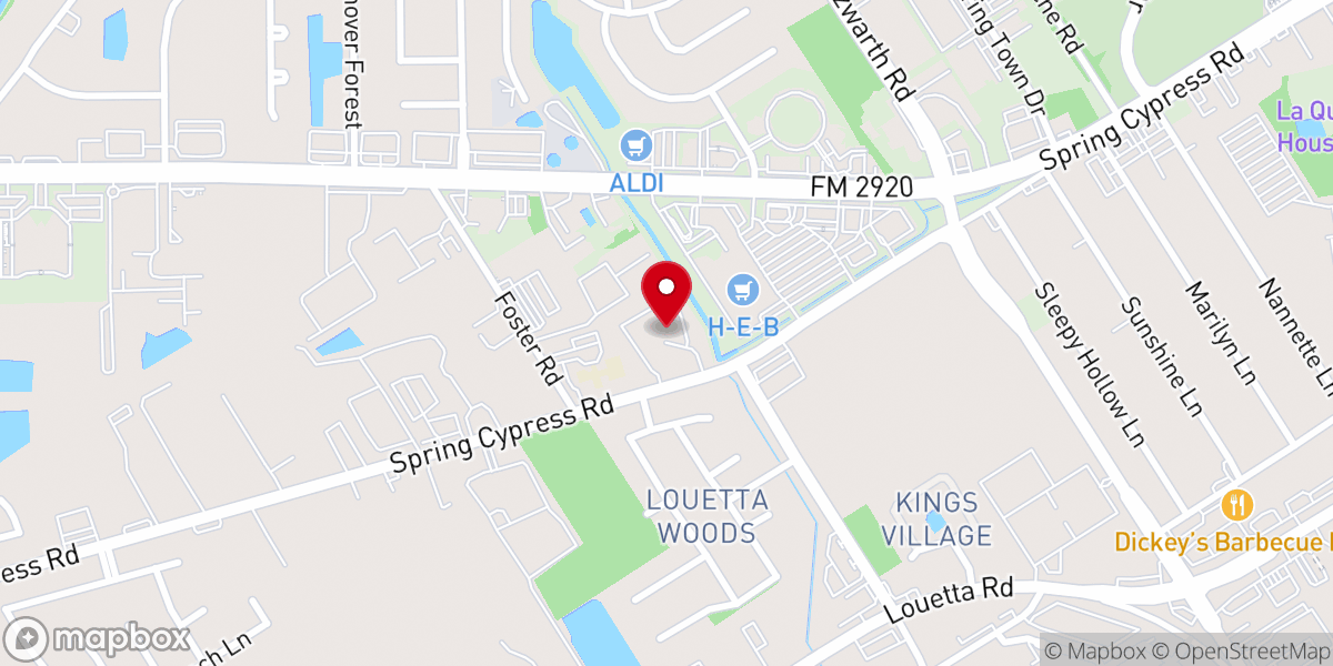 Map showing location of Holy Comforter Episcopal Church