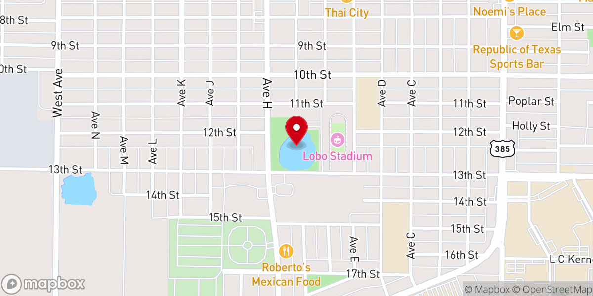 Map showing location of Lobo Lake