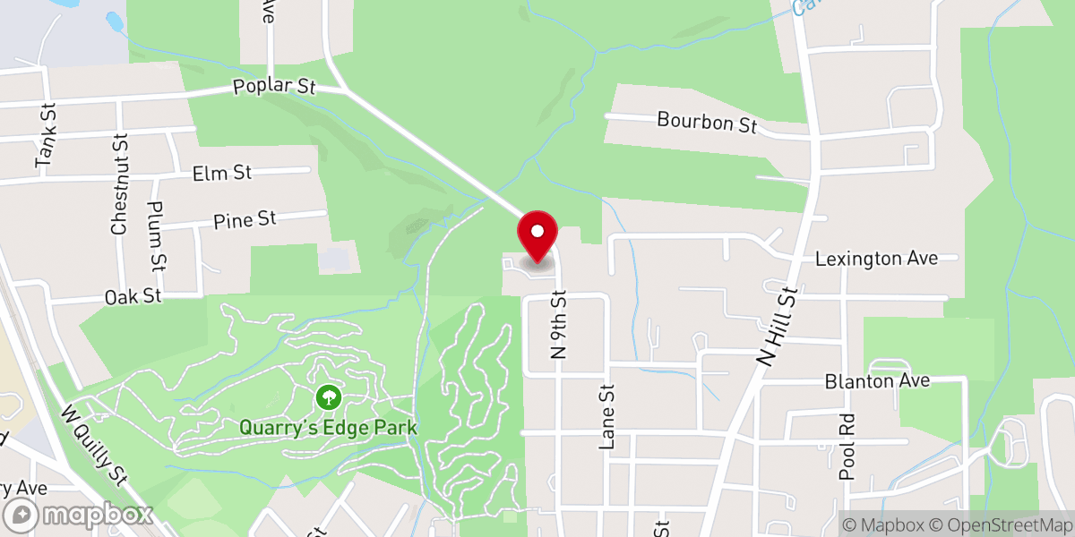 Map showing location of Grace Fellowship Church