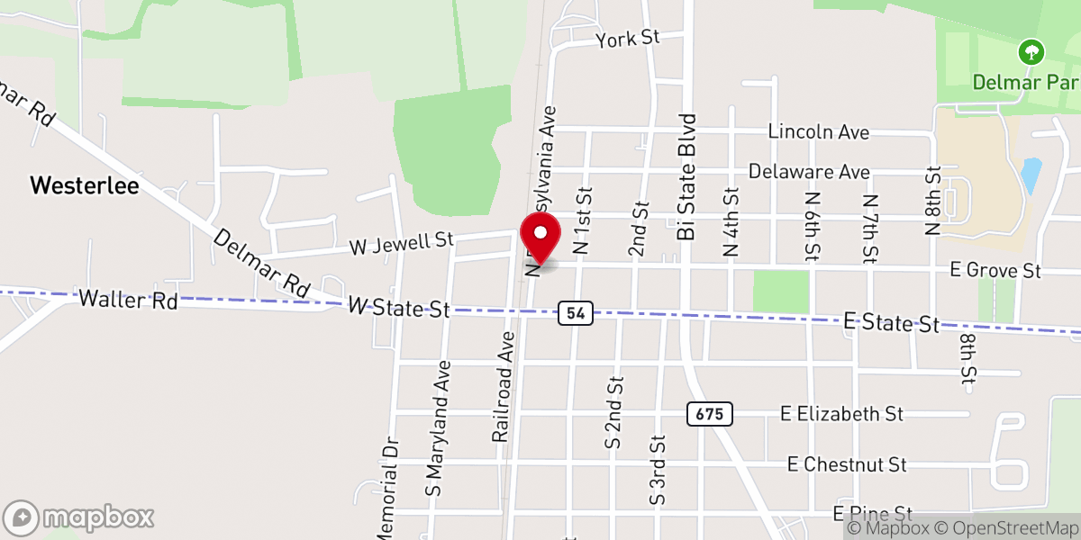 Map showing location of Dream Big Performing Arts Center