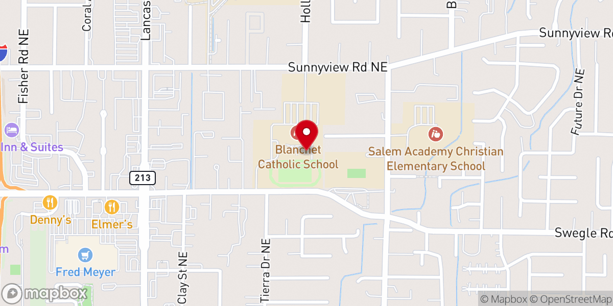 Map showing location of Greek Orthodox Mission Church of Salem