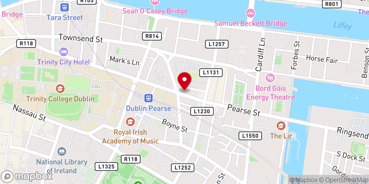 Map showing location of New Life Tamil Church Dublin