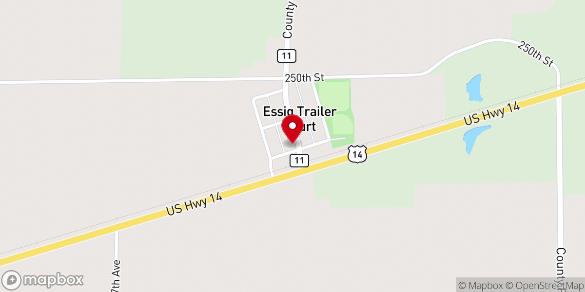 Map showing location of Carl's Corner