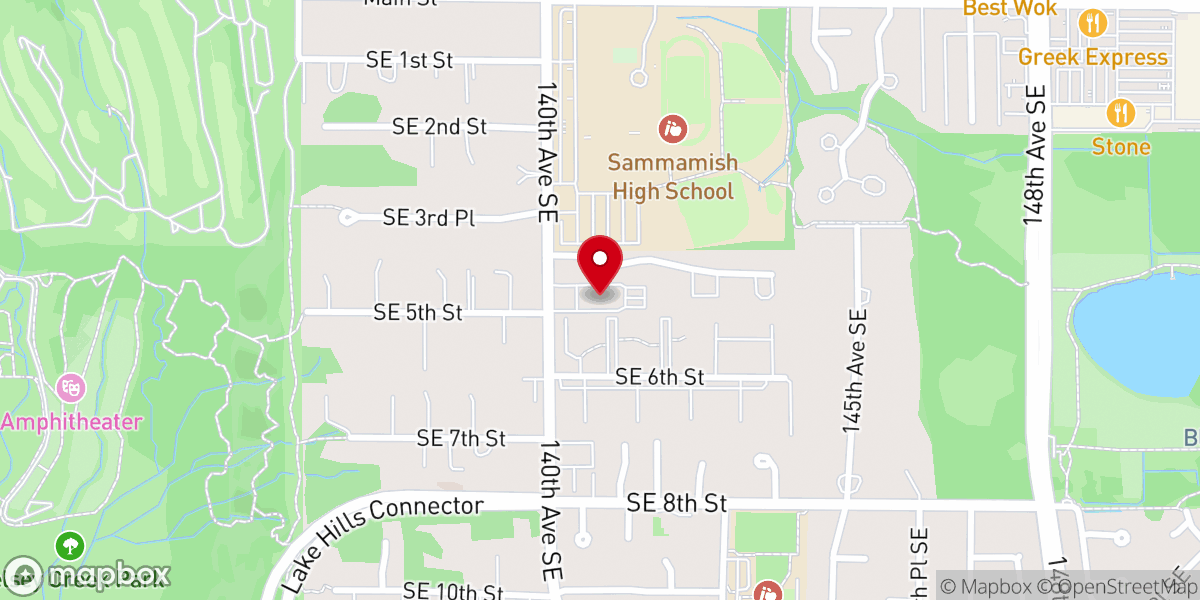 Map showing location of Seattle Woori Church (Bellevue)